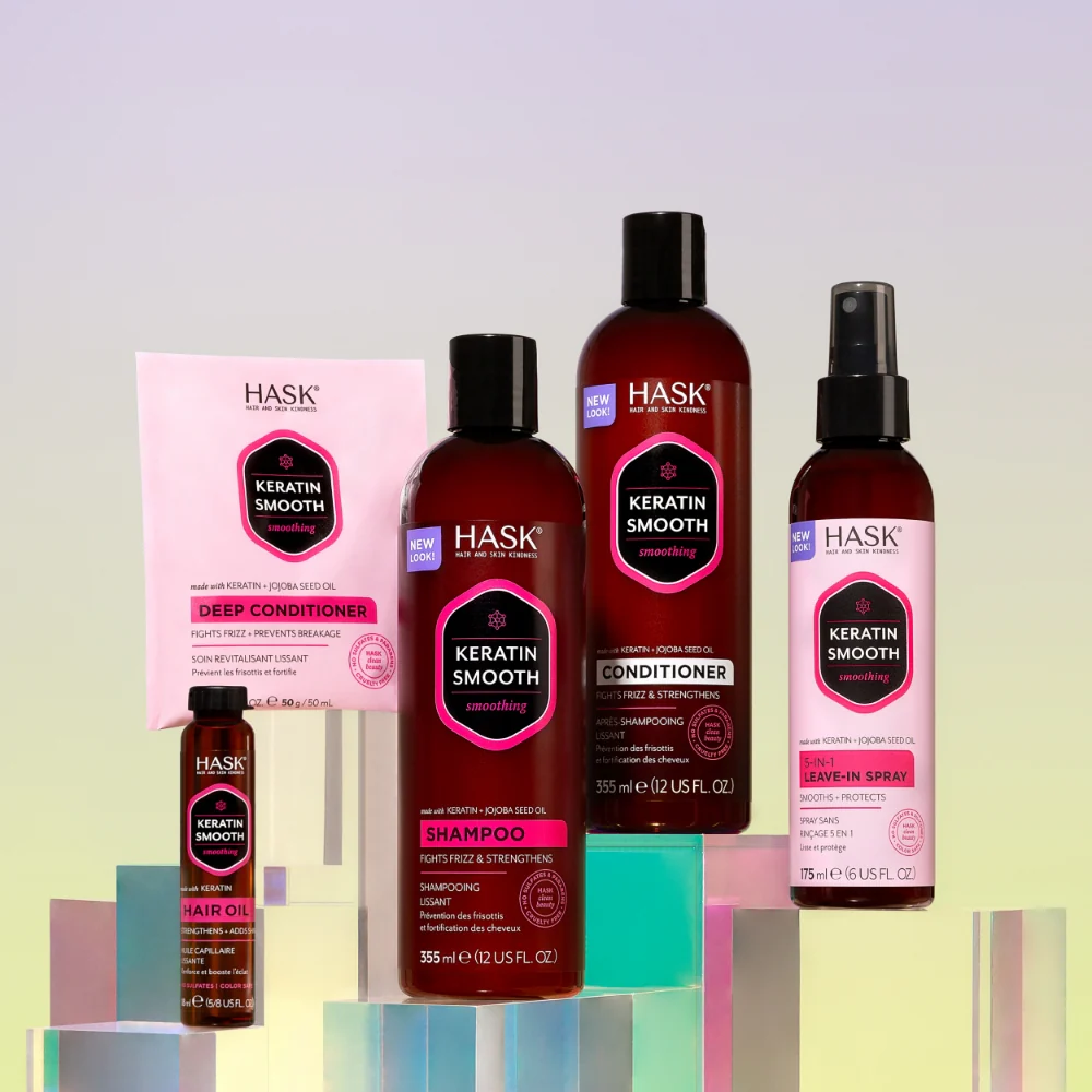 Hask Keratin Smooth Protein Smoothing Conditioner 355ml - Image 7