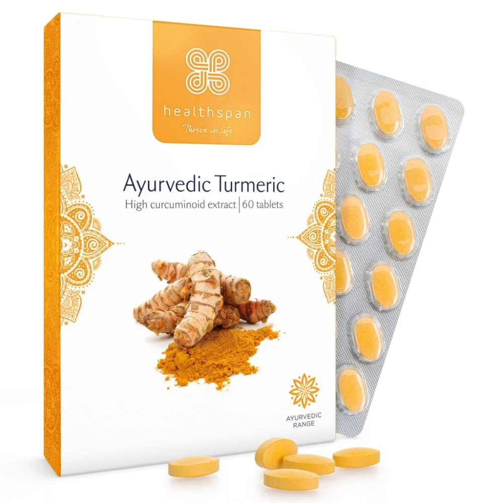 Healthspan Ayurvedic Turmeric 500mg 60 Tablets