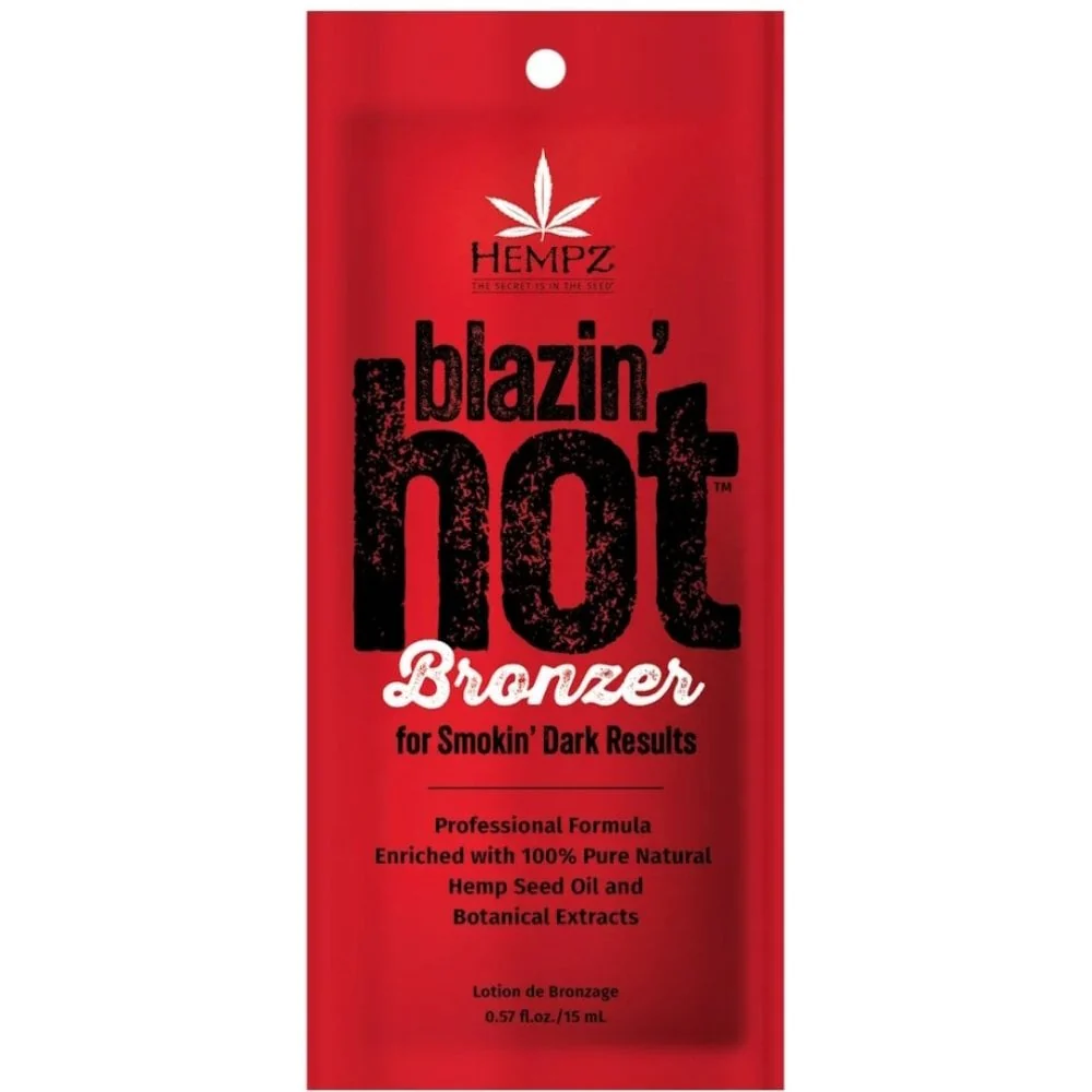 Hempz Tanning Blazin Hot Tingle Bronzer Tanning Accelerator Lotion Sachet 15ml