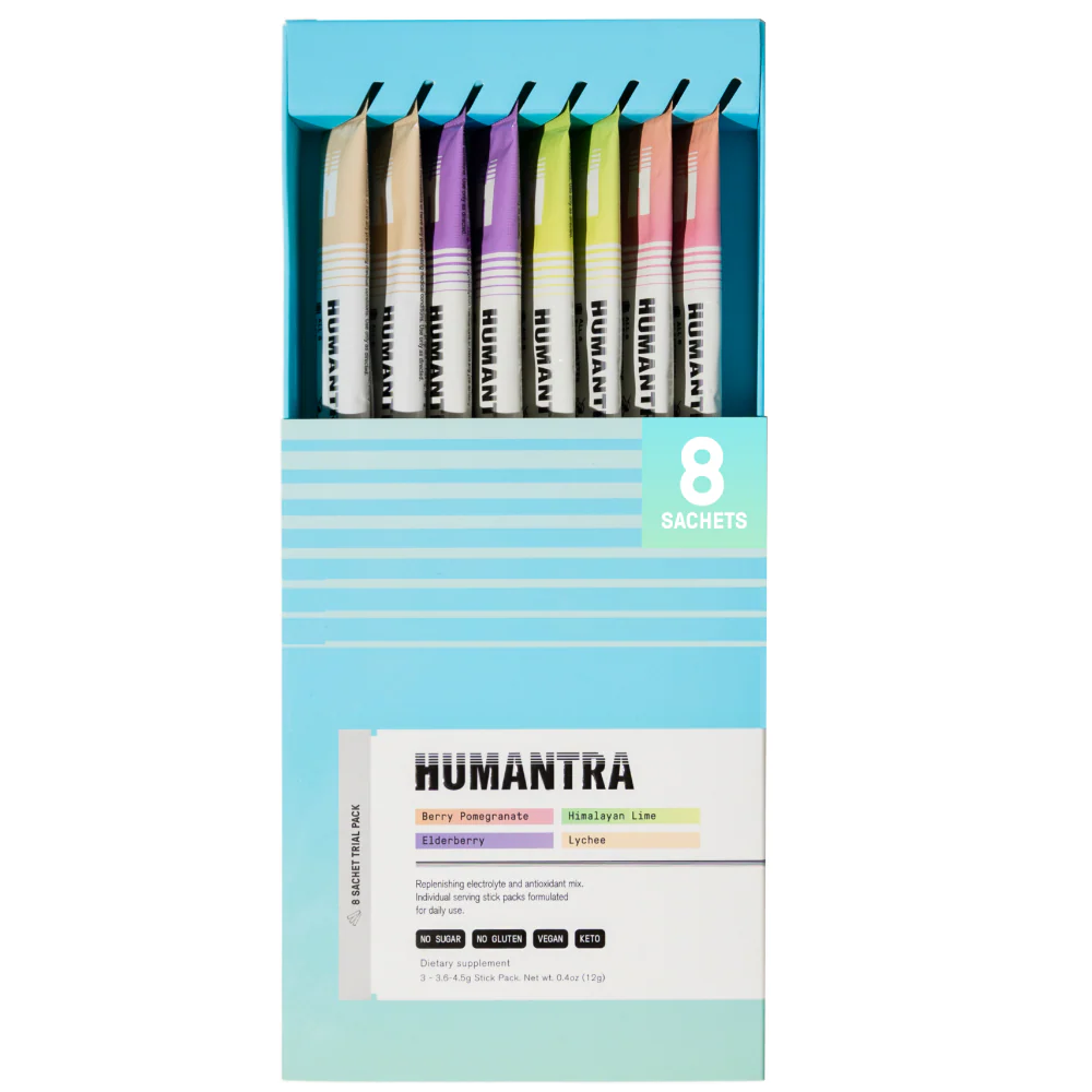 Humantra Electrolyte Powder Hydrating Supplement Trial Pack x8