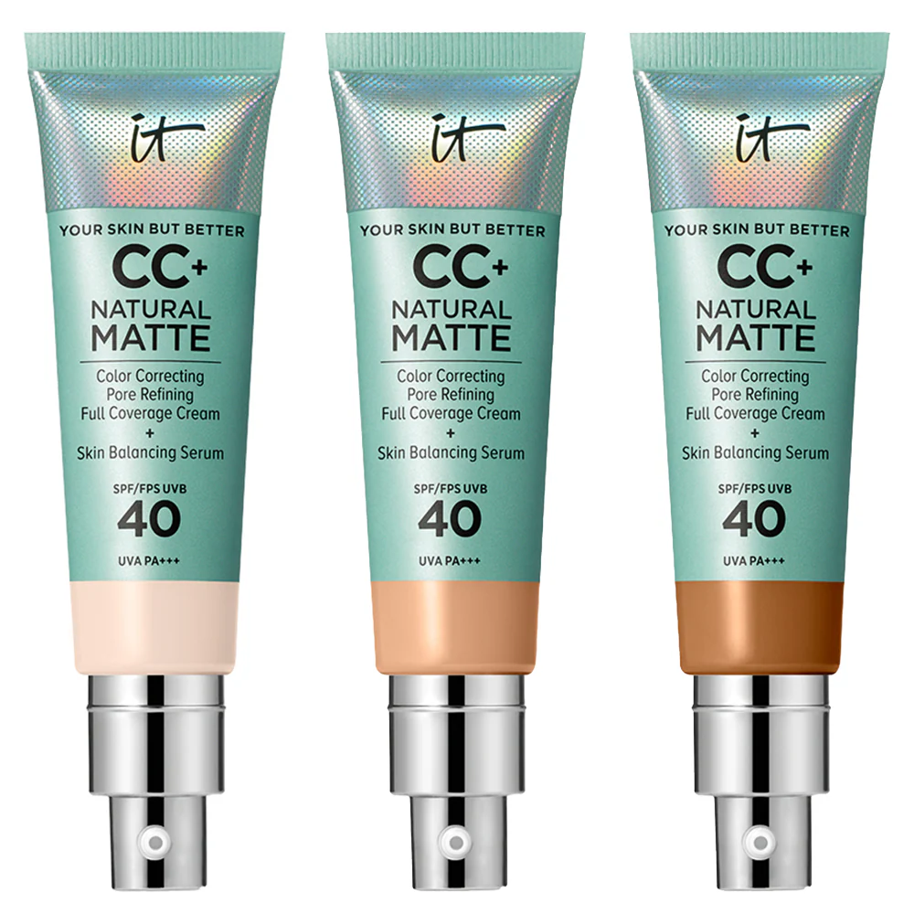 IT Cosmetics Your Skin But Better CC+ Natural Matte Colour Correcting Full Coverage Cream SPF40 32ml