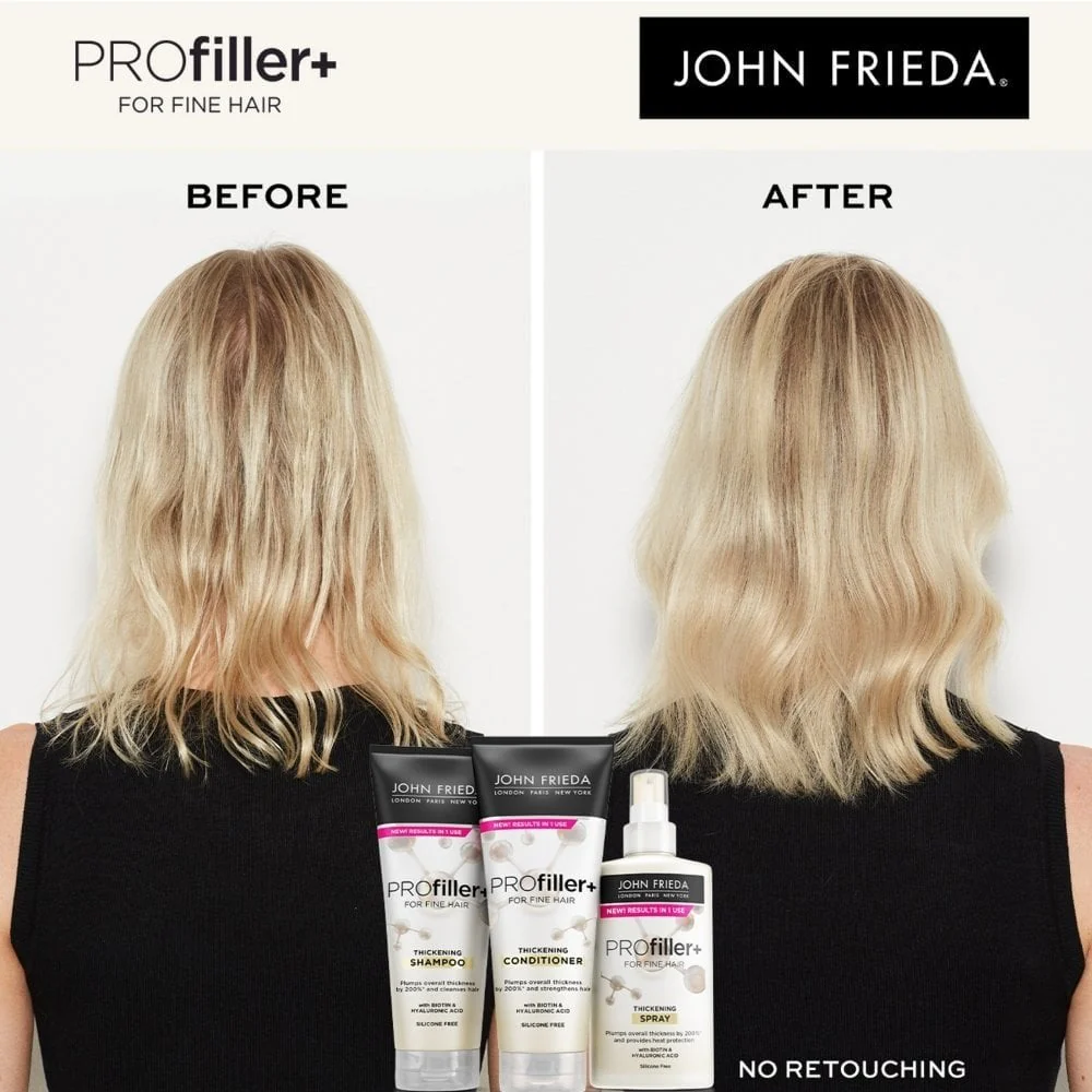 John Frieda Volume PROFiller+ Thickening Shampoo & Conditioner Twin 2 x 250ml - Image 5