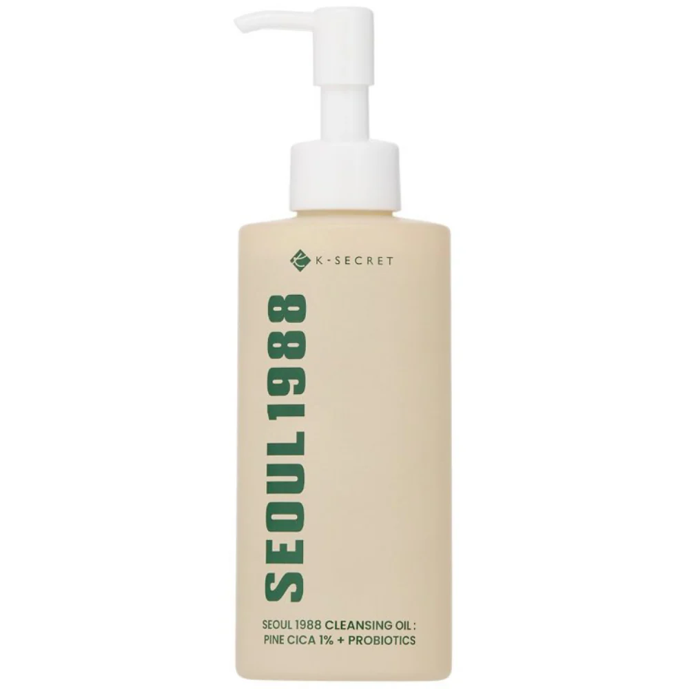 K-Secret Seoul 1988 Cleansing Oil: Pine Cica 1% + Probiotics 200ml