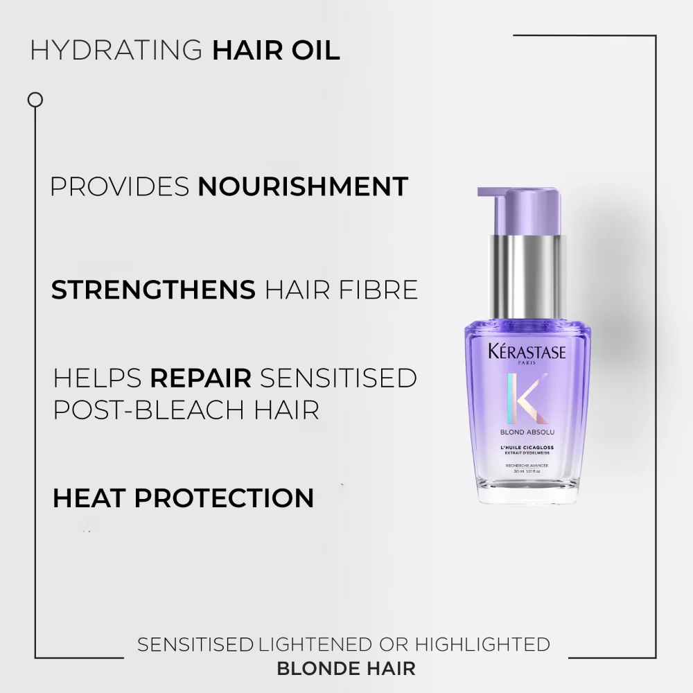 Kérastase Blond Absolu L'Huile Cicagloss Hydrating Hair Oil 30ml - Image 2