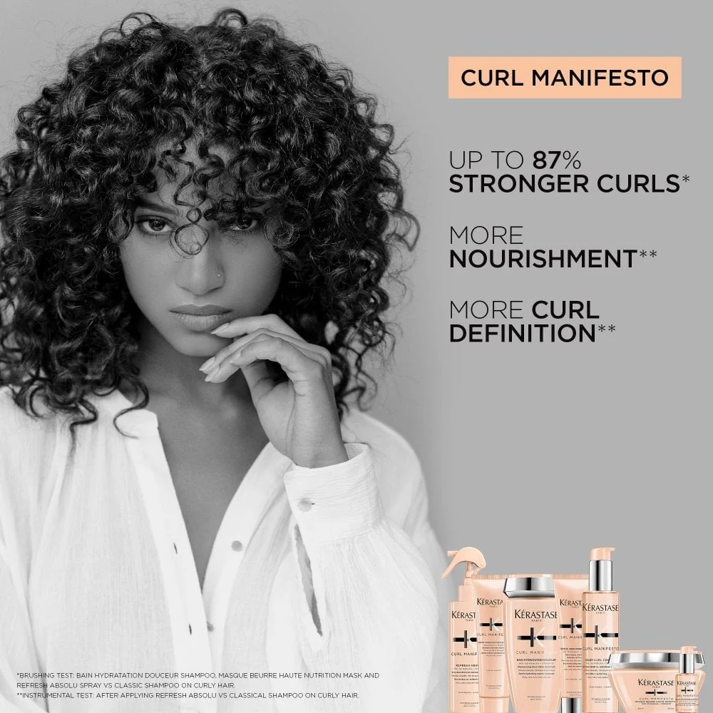 Kérastase Curl Manifesto Bain Hydration Gentle Hydrating Creamy Shampoo & Conditioner Twin 2 x 250ml - Image 4