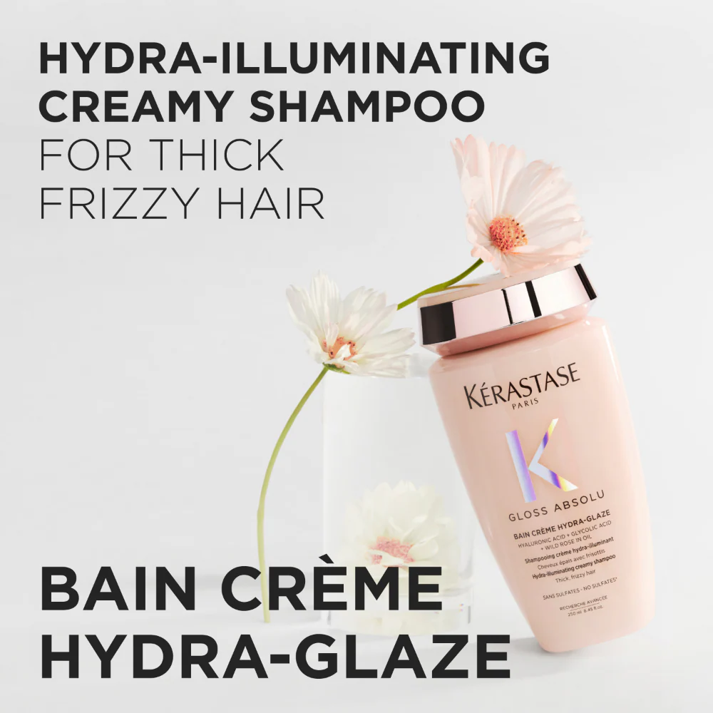 Kérastase Gloss Absolu Bain Crème Hydra-Glaze Hydra-Illuminating Creamy Shampoo 80ml - Image 8