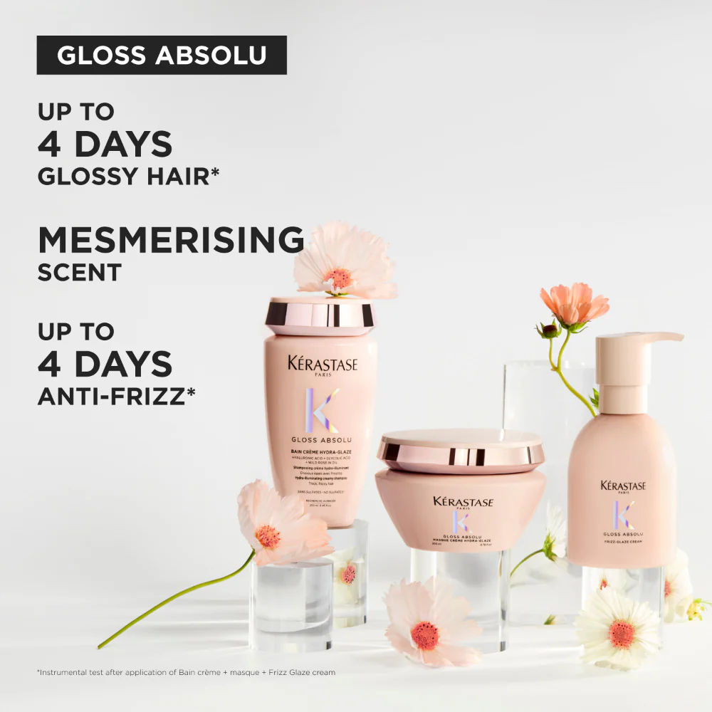 Kérastase Gloss Absolu Masque Crème Hydra Glaze Hydra-Illuminating Creamy Hair Mask 75ml - Image 6