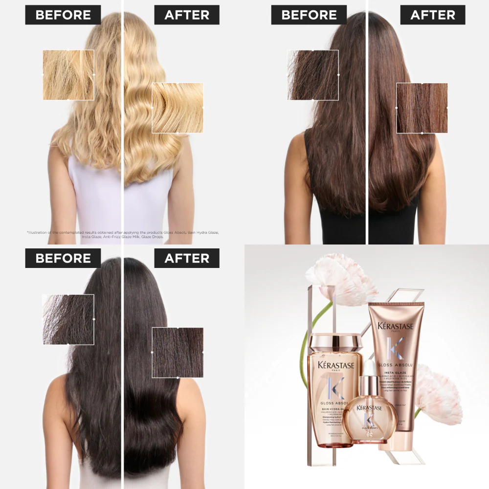 Kérastase Gloss Absolu Spray Disciplinant Anti-Frizz Glaze Milk All-In-One Smoothing Spray 190ml - Image 3