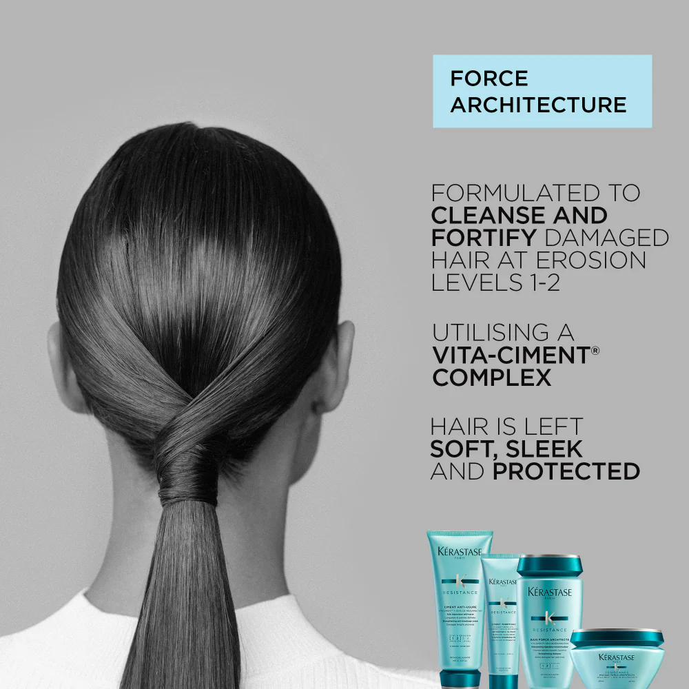 Kérastase Resistance Bain Force Architecte Strengthening Shampoo Refill Pouch 500ml - Image 6