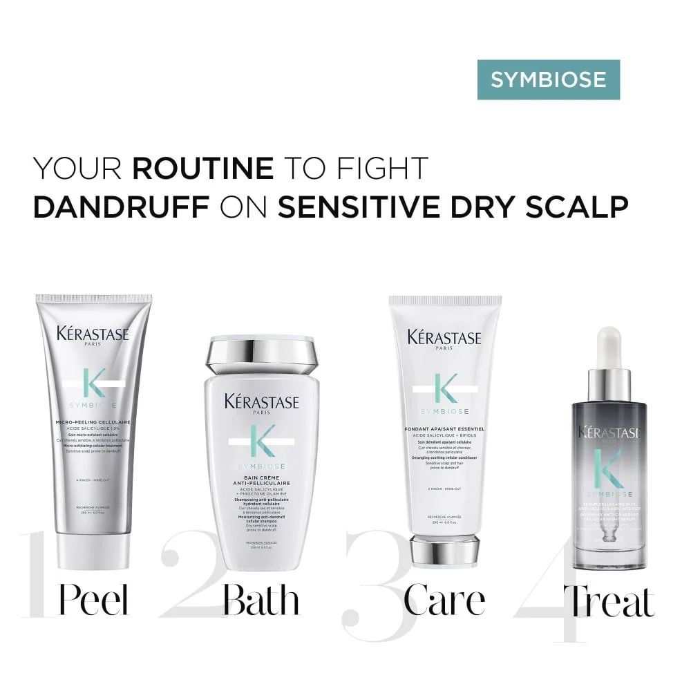 Kérastase Symbiose Bain Creme Anti-Pelliculaire Moisturising Anti-Dandruff Cellular Shampoo 250ml - Image 8