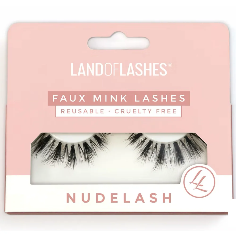 Land Of Lashes NudeLash Faux Mink Strip Lashes #4 Black