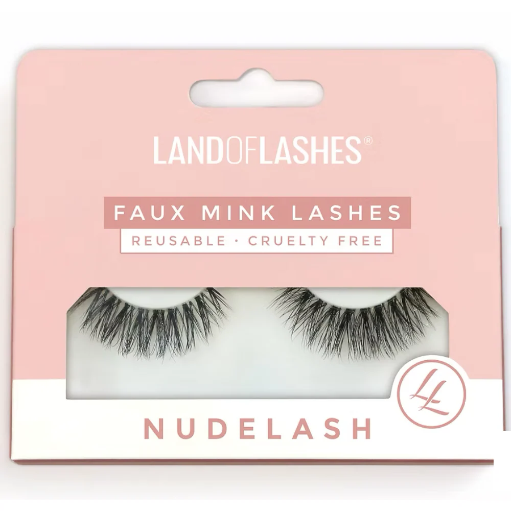 Land Of Lashes NudeLash Faux Mink Strip Lashes #6 Black