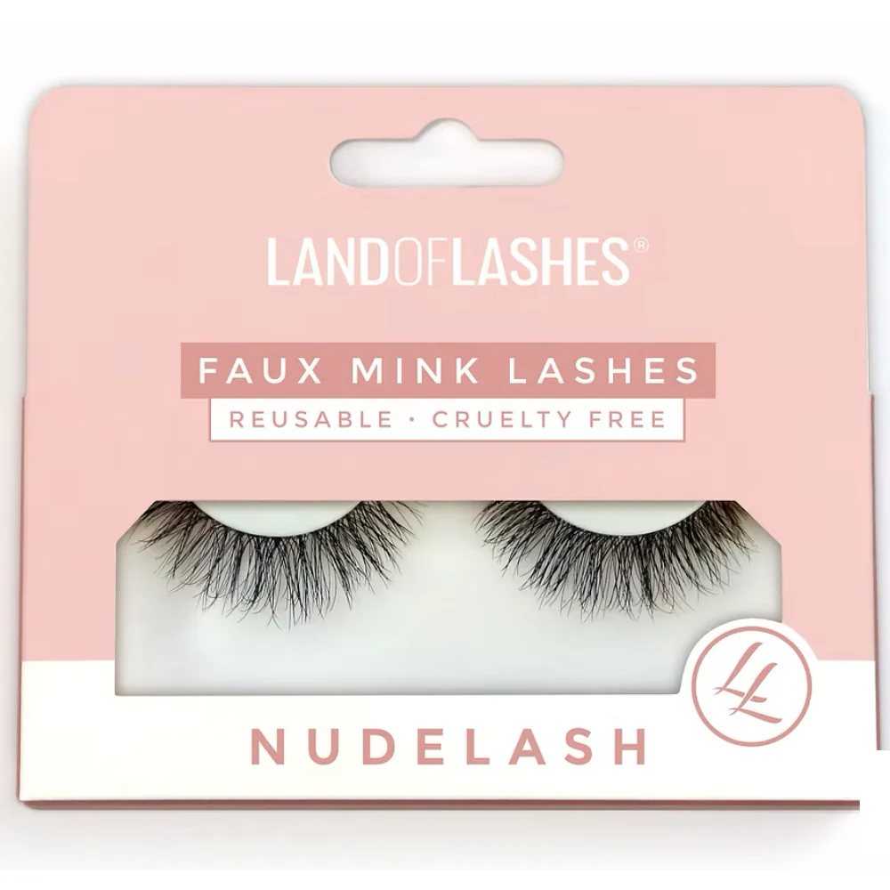 Land Of Lashes NudeLash Faux Mink Strip Lashes #7 Black