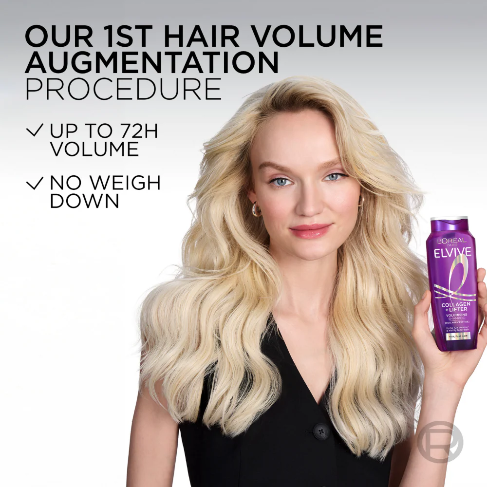 L'Oreal Paris Elvive Collagen Lifter Volumising Shampoo 250ml - Image 7