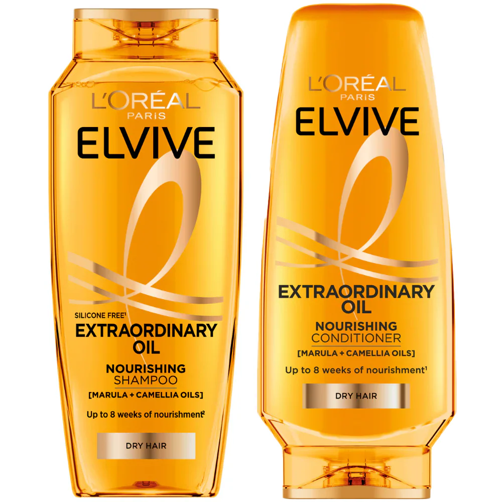 L'Oreal Paris Elvive Extraordinary Oil Nourishing Shampoo 400ml & Conditioner 300ml