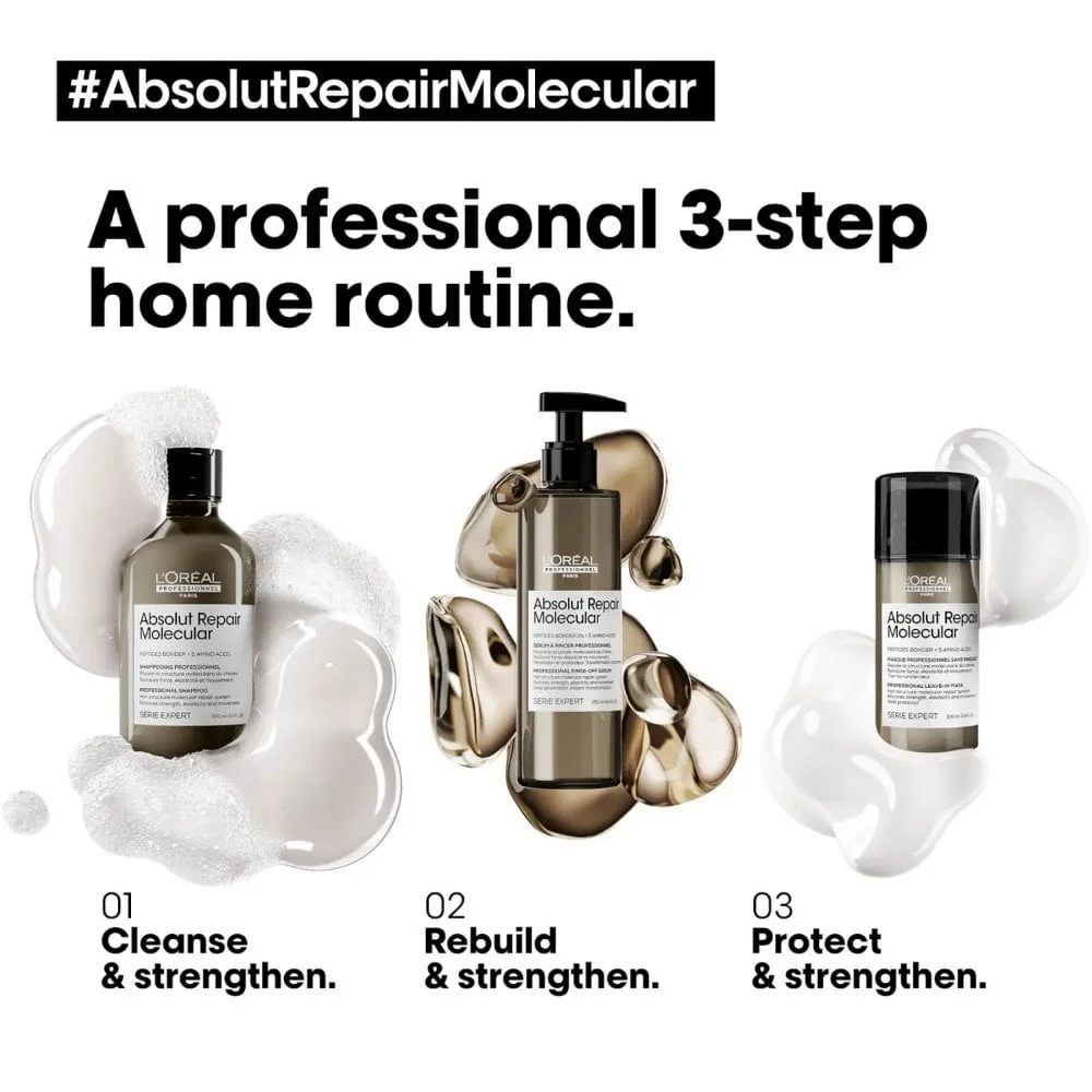 L'Oreal Professionnel Serie Expert Absolut Repair Molecular Shampoo 500ml - Image 5