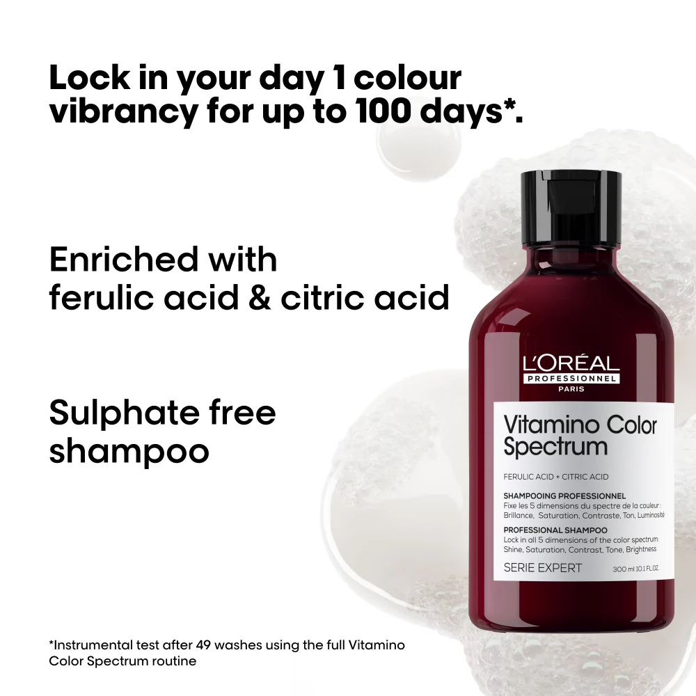 L'Oreal Professionnel Serie Expert Vitamino Colour Spectrum Shampoo 300ml - Image 2