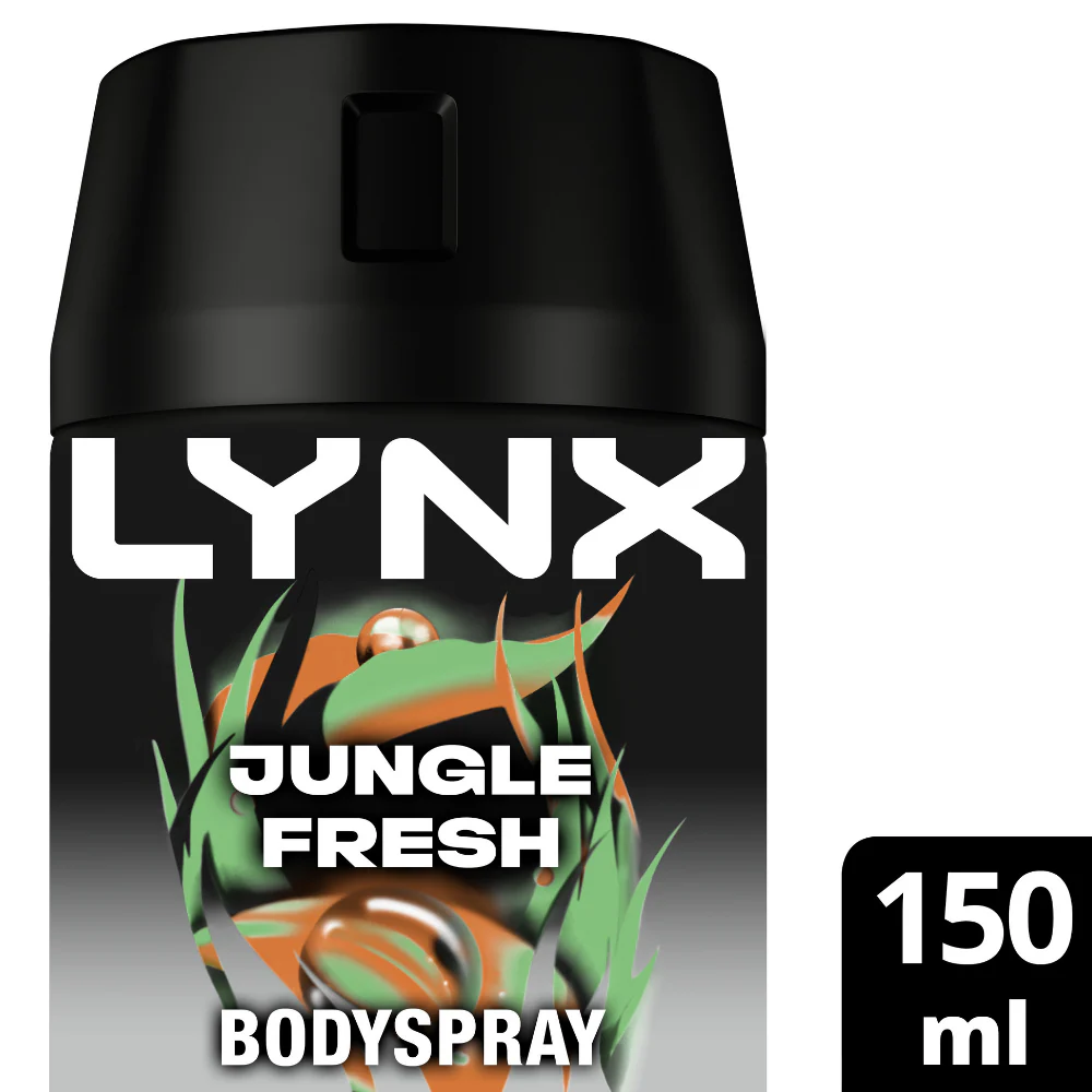 Lynx Jungle Fresh 72h Palm Leaves & Amber Anti-Perspirant Deodorant Spray 150ml - Image 2