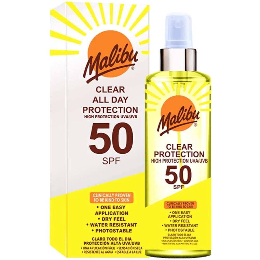 Malibu Clear Protection Spray SPF50 250ml