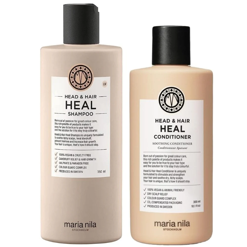 Maria Nila Head & Hair Heal Soothing Shampoo 350ml & Conditioner 300ml Twin