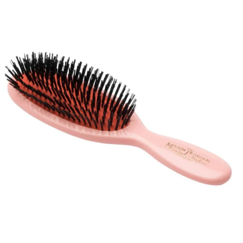 Mason Pearson Pocket Boar Bristle Hairbrush Pink B4 - Image 2