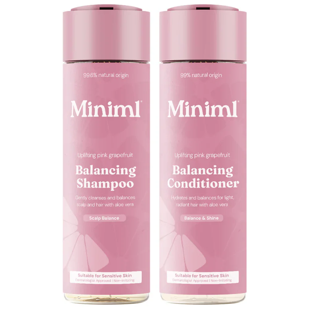 Miniml Balancing Shampoo & Conditioner Uplifting Pink Grapefruit Twin 2 x 400ml