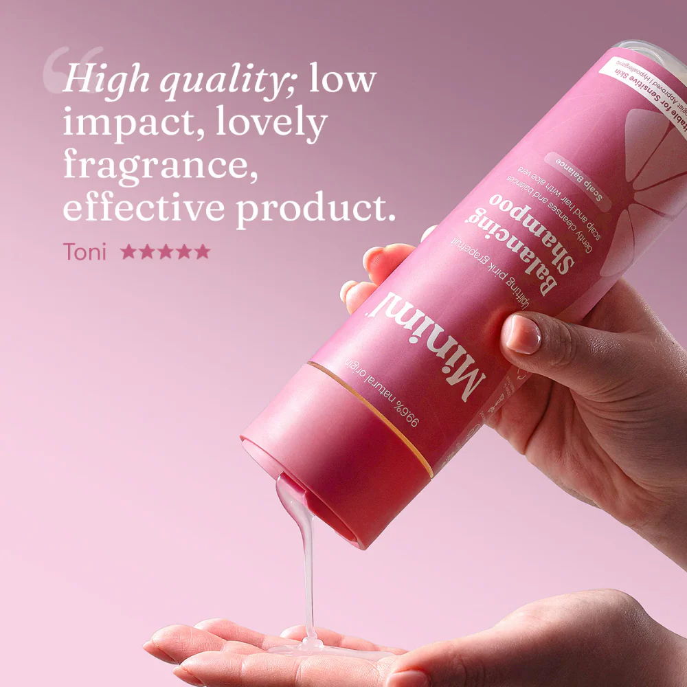Miniml Balancing Shampoo Uplifting Pink Grapefruit 400ml - Image 8