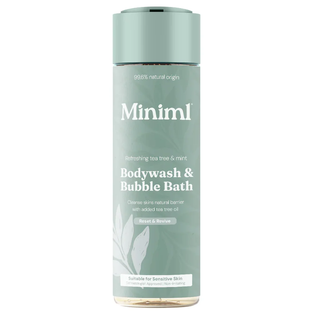 Miniml Body Wash & Bubble Bath Refreshing Tea Tree & Mint 400ml