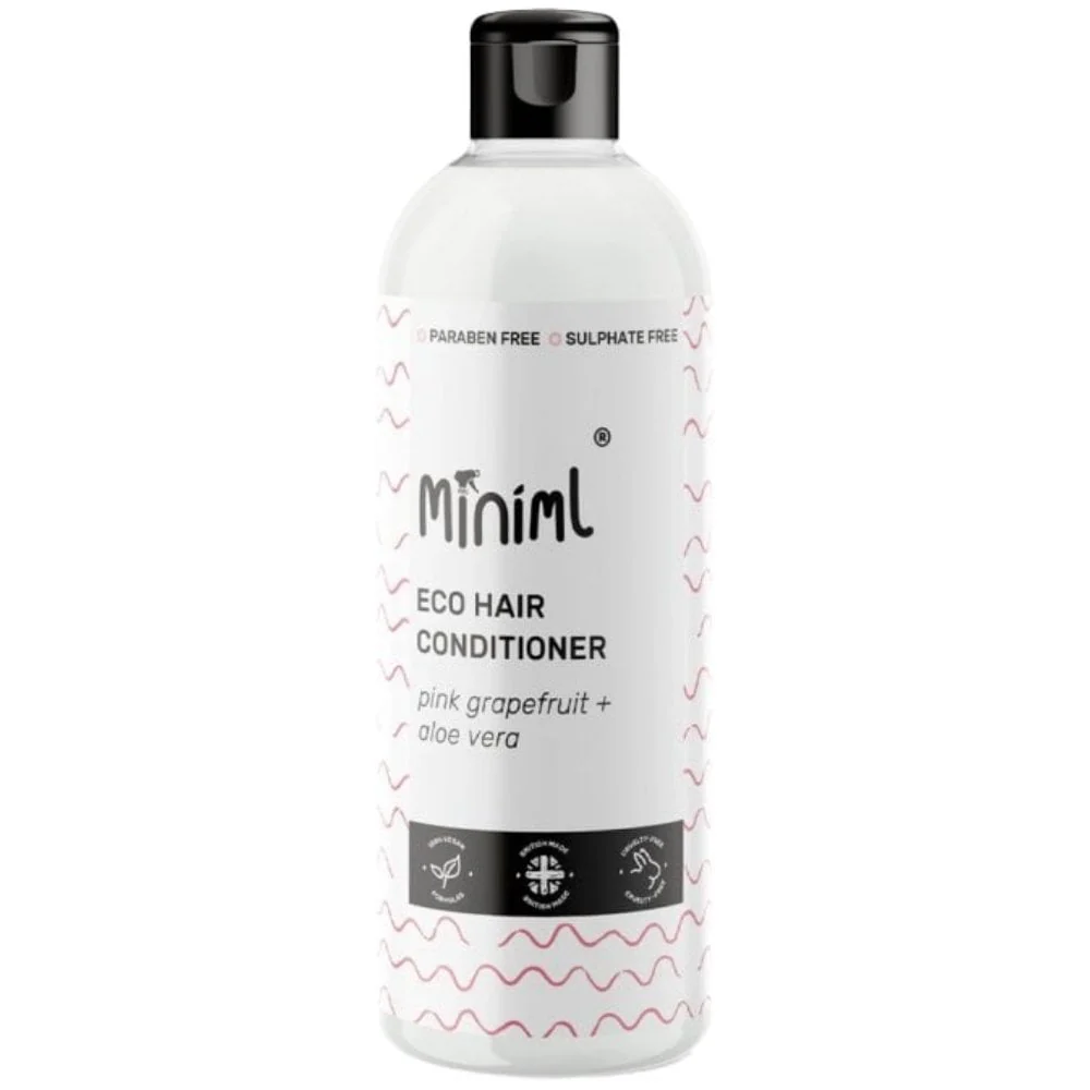 Miniml Eco-Friendly Hair Shampoo & Conditioner Grapefruit + Aloe Vera Flip Lid Twin 2 x 500ml - Image 3