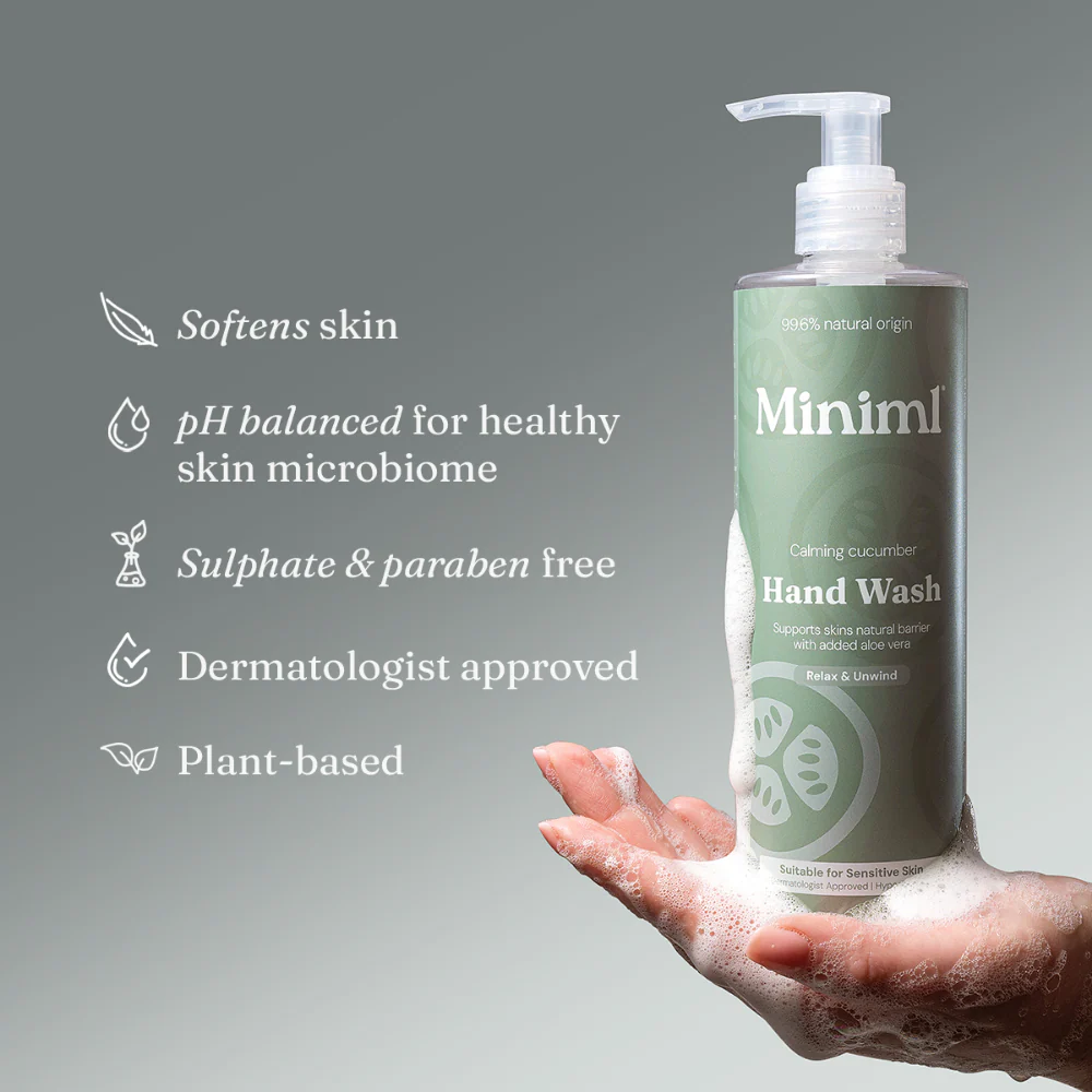 Miniml Eco-Friendly Hand Soap 500ml Plastic Pump - Image 3