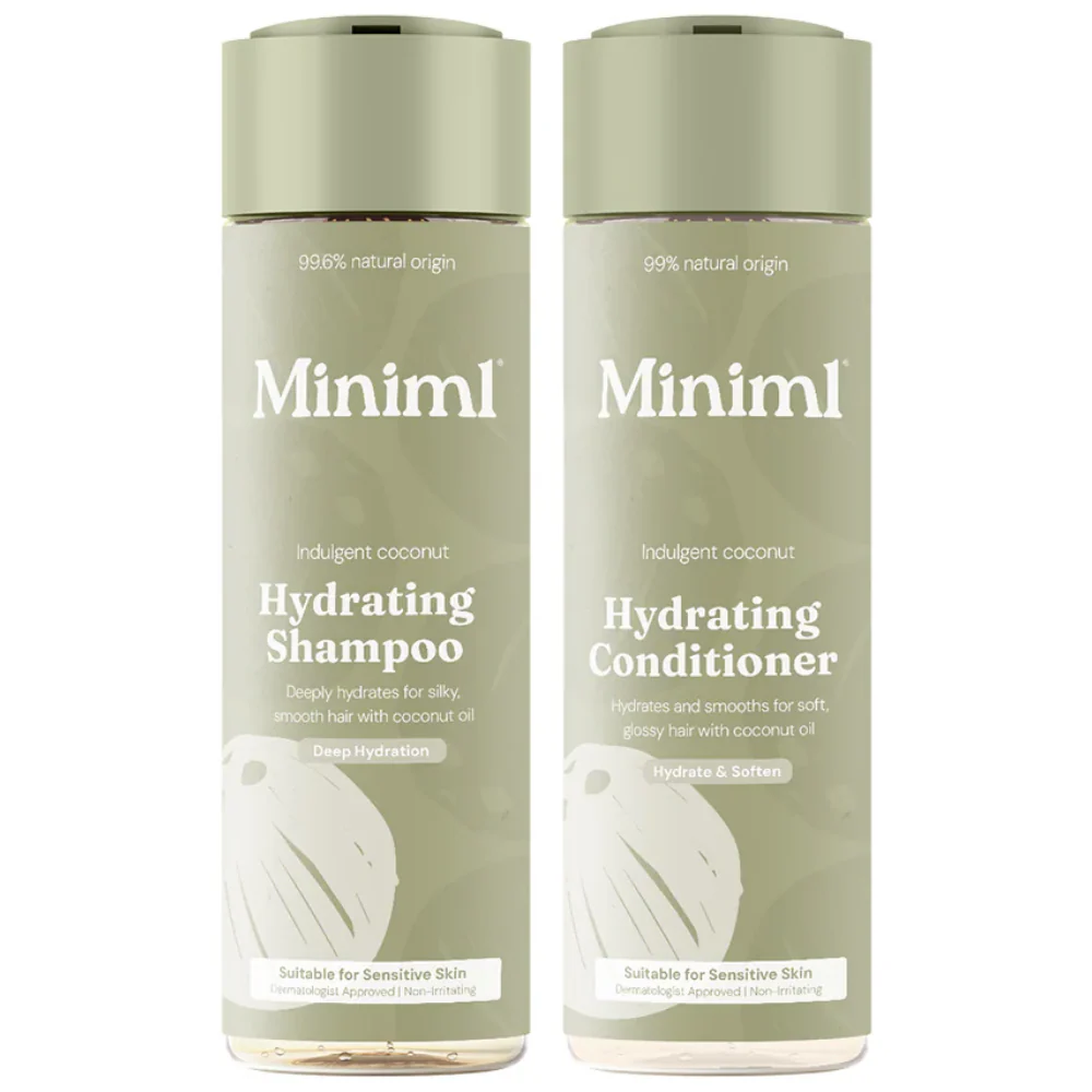 Miniml Hydrating Shampoo & Conditioner Indulgent Coconut Twin 2 x 400ml