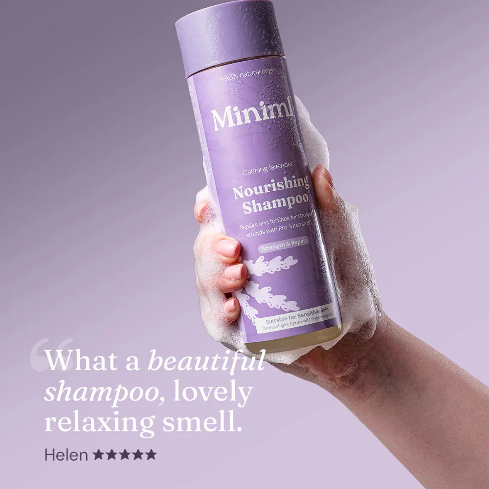 Miniml Nourishing Shampoo Calming Lavender 400ml - Image 8