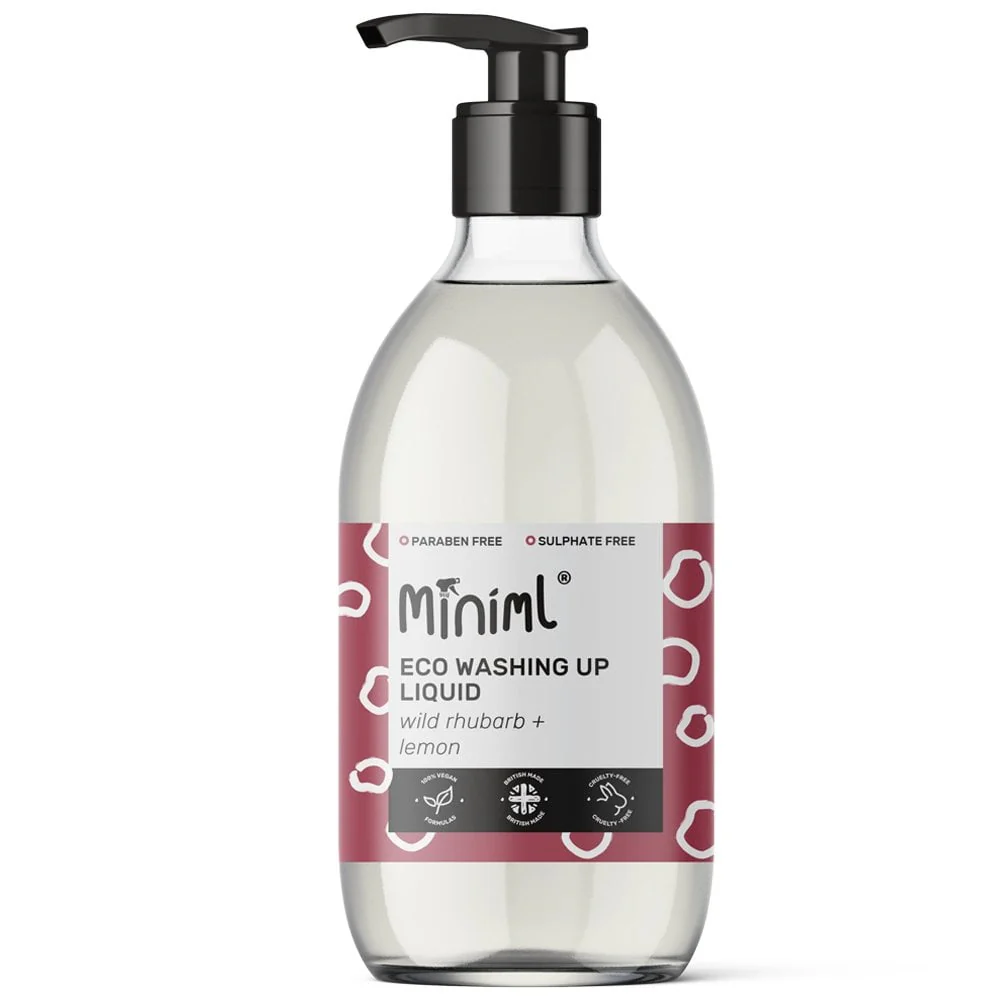 Miniml Washing Up Liquid Wild Rhubarb & Lemon Glass Pump 500ml