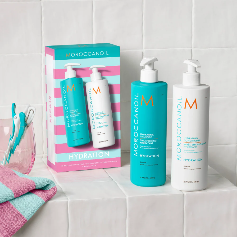 Moroccanoil Hydrating Shampoo & Conditioner Twin 2 x 500ml - Image 2