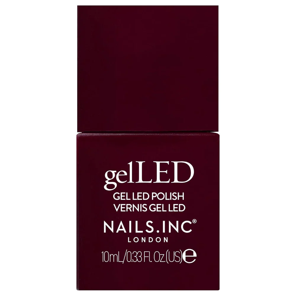 Nails Inc. gelLED Berry Burgundy Gel LED Nail Polish 10ml