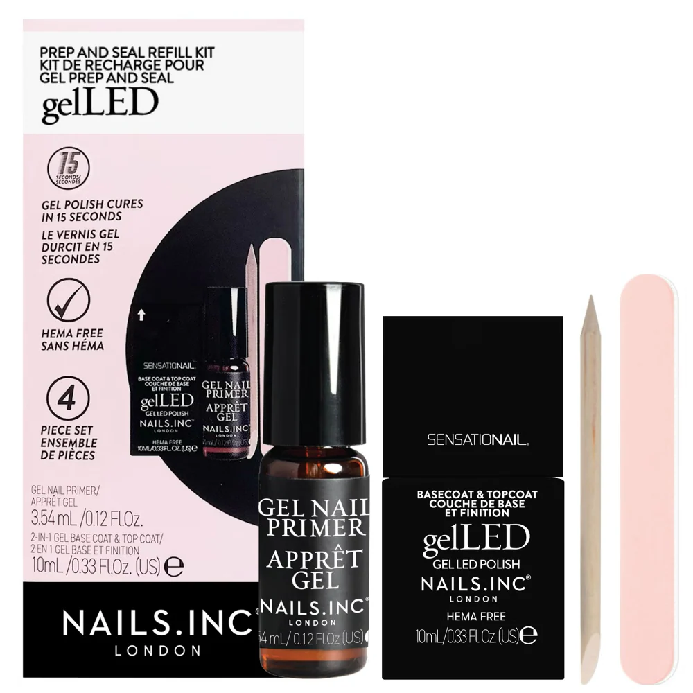 Nails Inc. gelLED Prep & Seal Refill Kit
