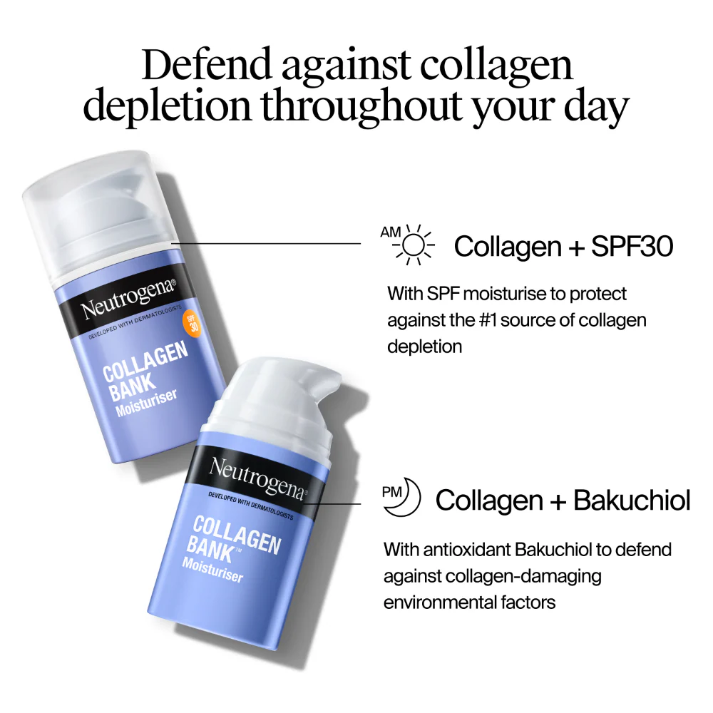 Neutrogena Collagen Bank Moisturiser Sunscreen SPF30 50ml - Image 7