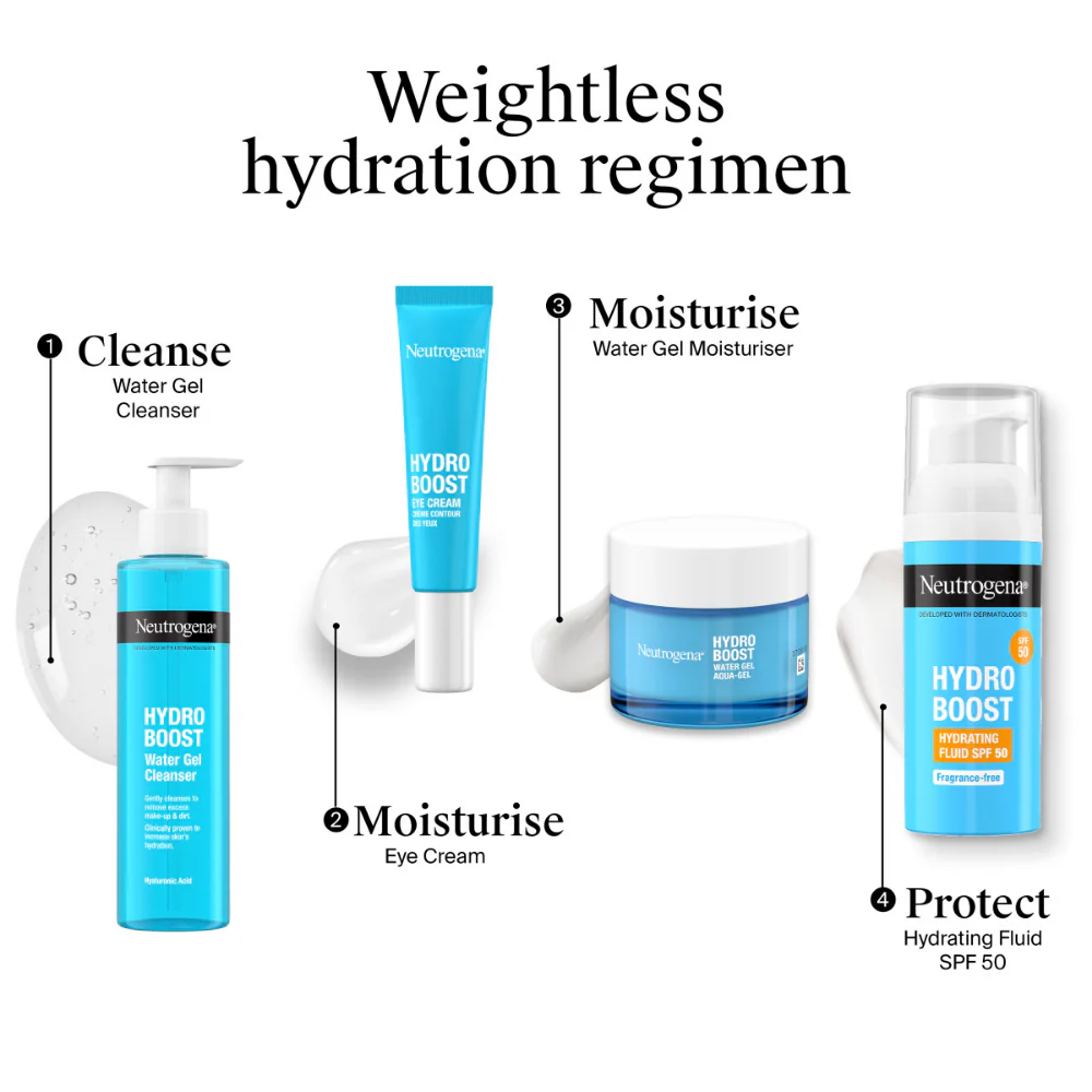 Neutrogena Hydro Boost Water Gel Cleanser 200ml - Image 4
