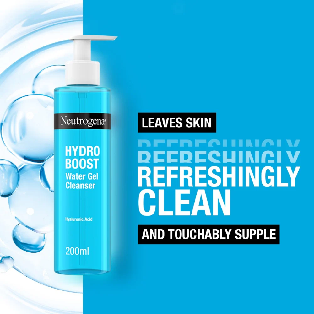 Neutrogena Hydro Boost Water Gel Cleanser 200ml - Image 5