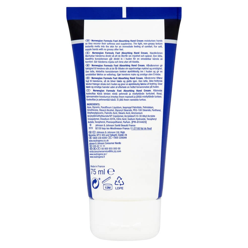 Neutrogena Norwegian Formula Fast Absorbing Hand Cream 75ml - Image 2