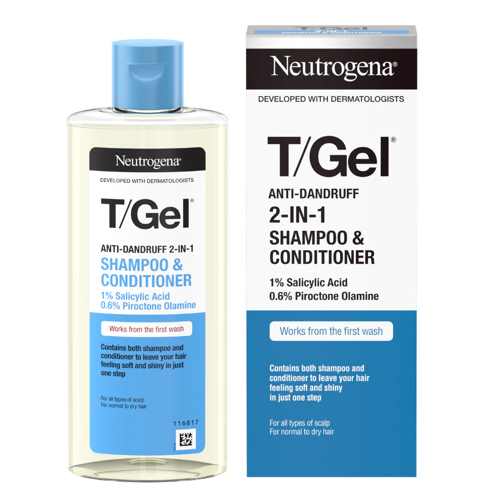 Neutrogena T/Gel 2-In-1 Anti-Dandruff Shampoo & Conditioner 250ml - Image 2