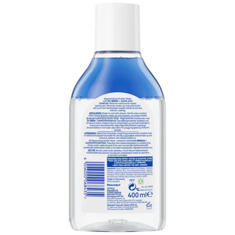 Nivea Regenerating Serum Infused Micellar Water 400ml - Image 2