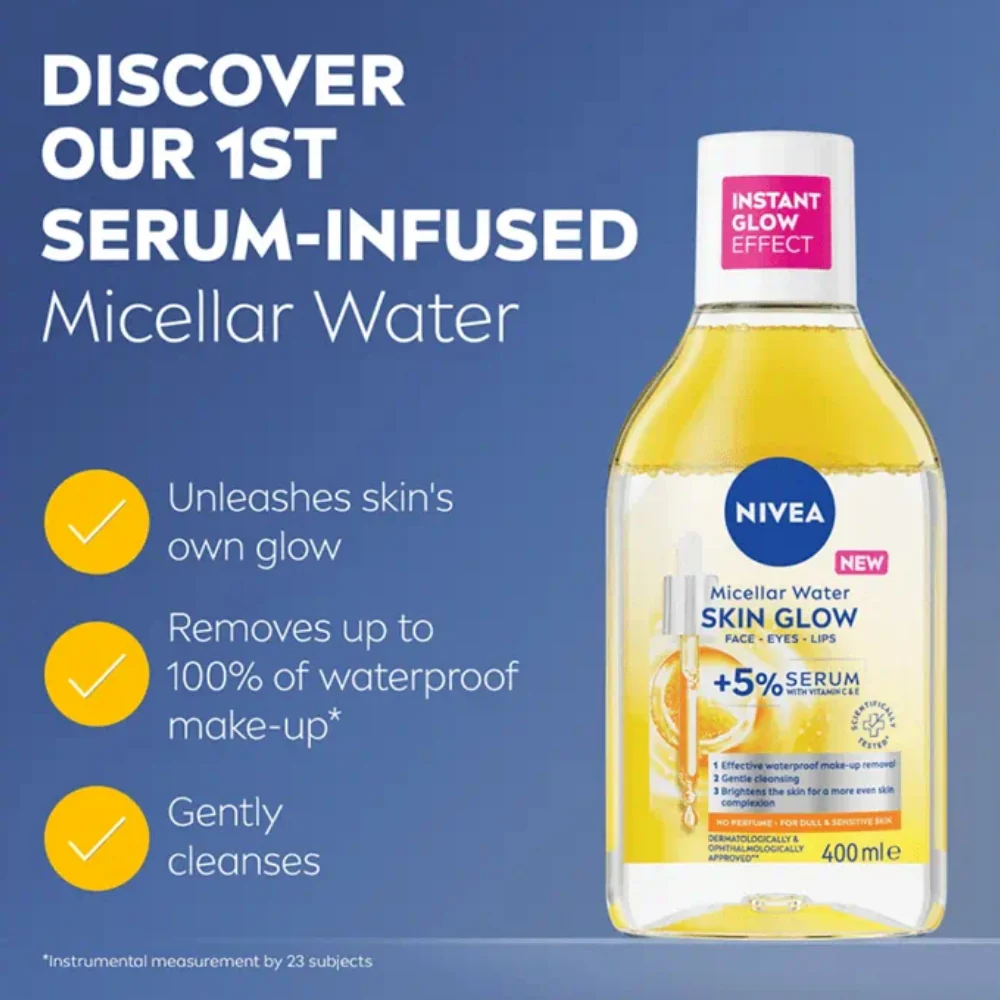 Nivea Skin Glow Serum Infused Micellar Water 400ml - Image 2