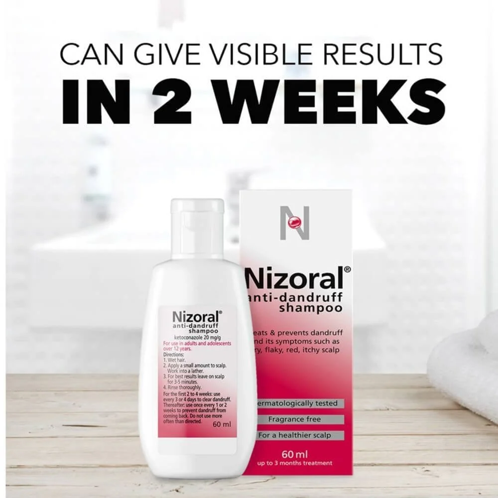 Nizoral Anti-Dandruff Shampoo Trio 3 x 60ml - Image 2