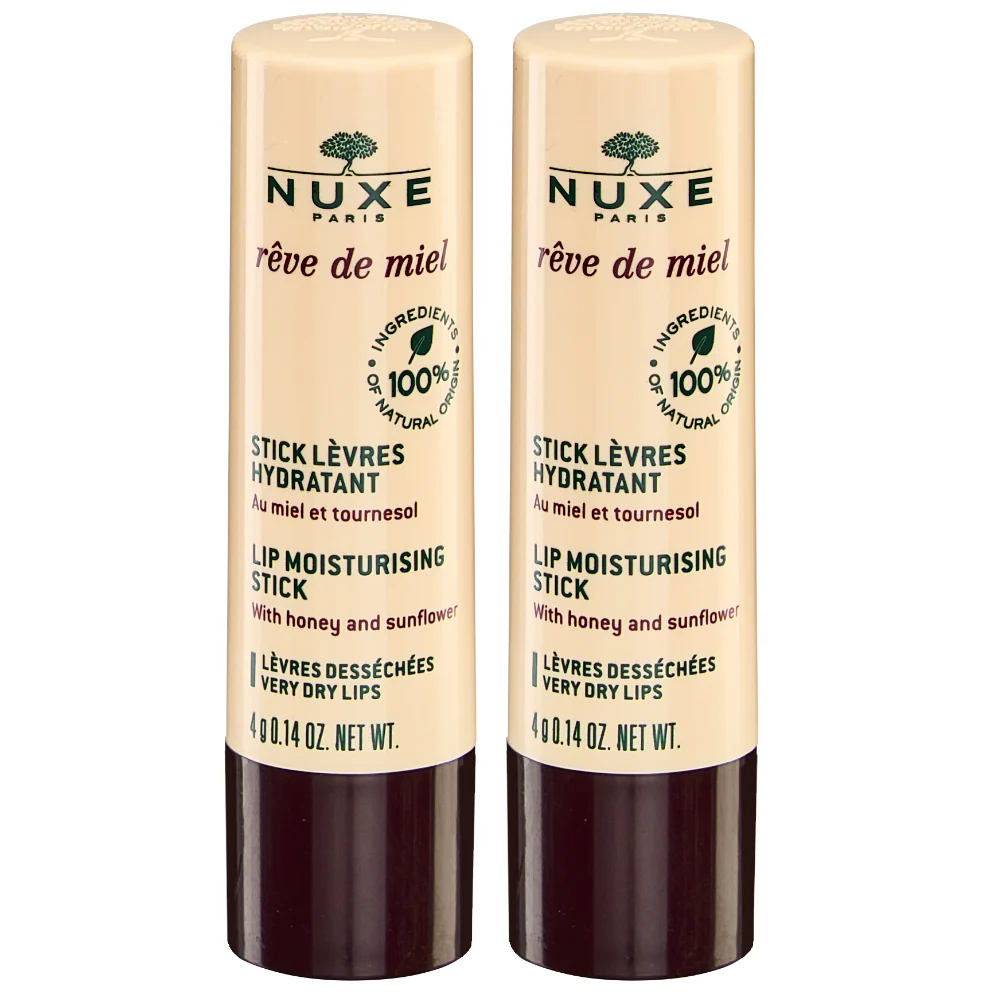 Nuxe Reve de Miel Moisturising Lip Balm Stick Duo 2 x 15g