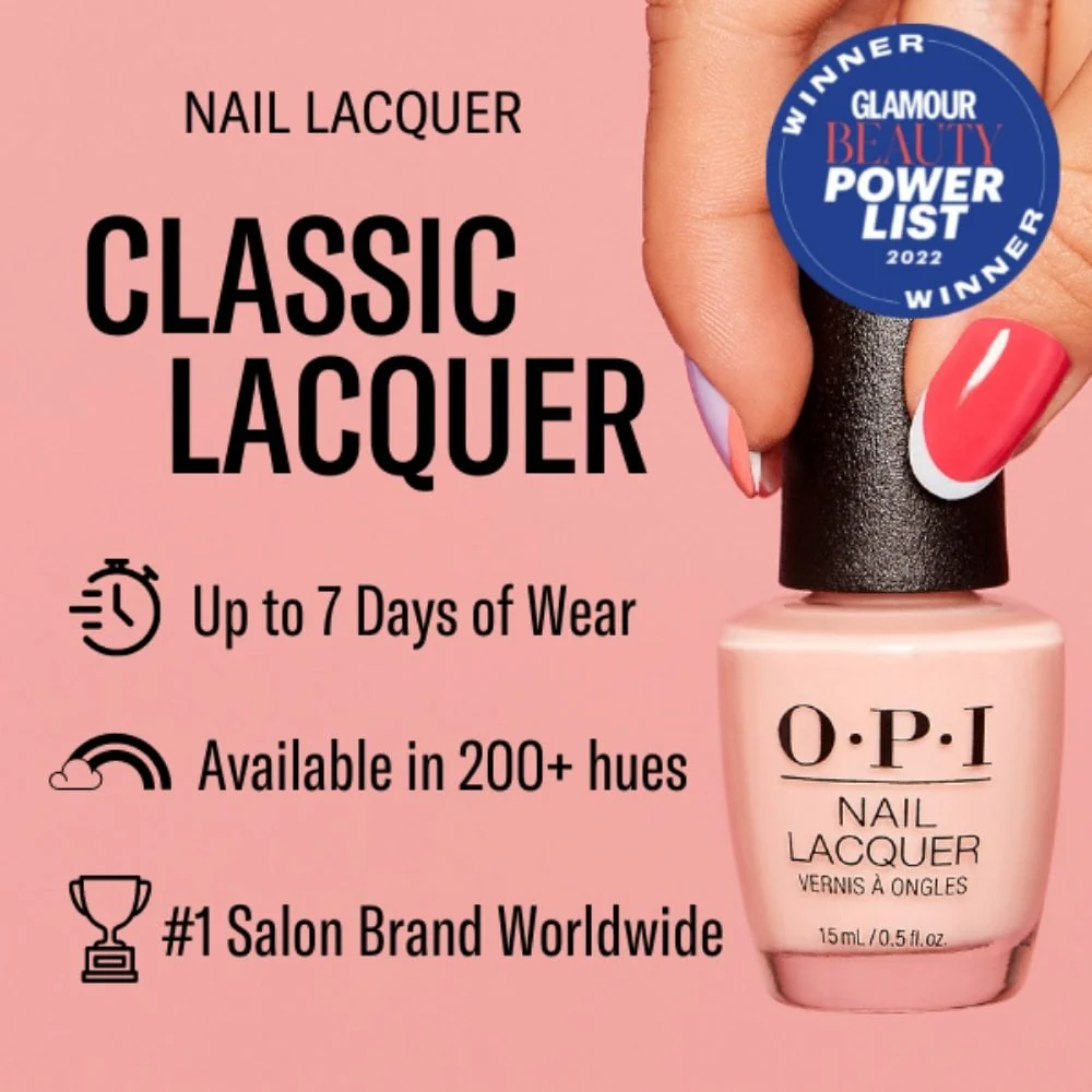 OPI Lady In Black Nail Polish 15ml - Image 2
