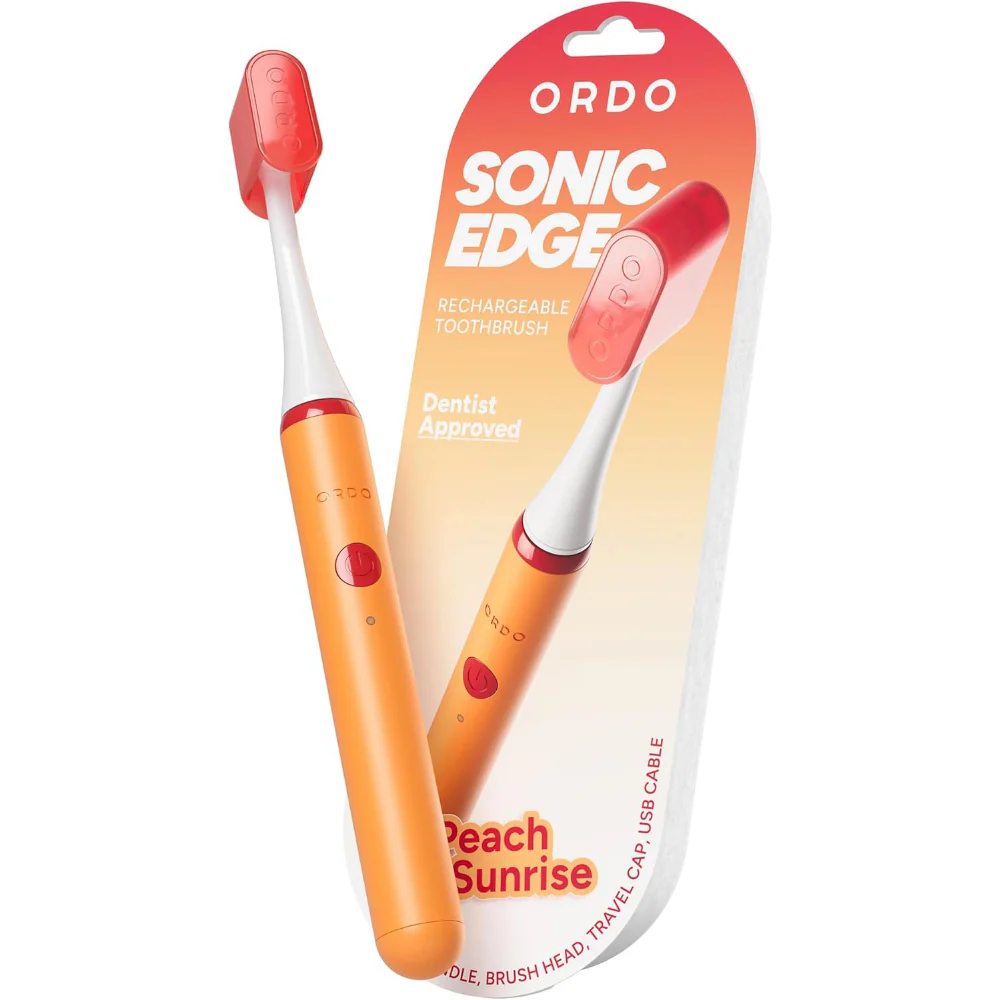 Ordo Sonic Edge Rechargeable Toothbrush Peach Sunrise