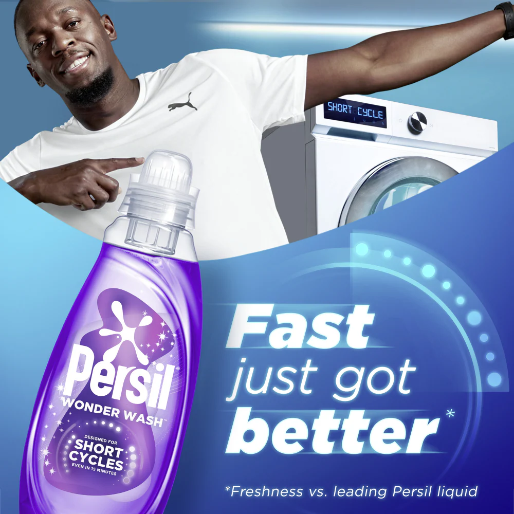 Persil Wonder Wash Dazzling White Bio Liquid Laundry Detergent 55 Washes 1485ml - Image 4