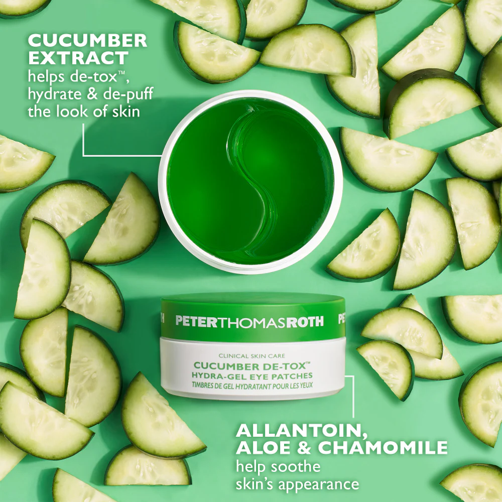 Peter Thomas Roth Cucumber De-Tox Hydra-Gel Eye Patches 15 Pairs - Image 2