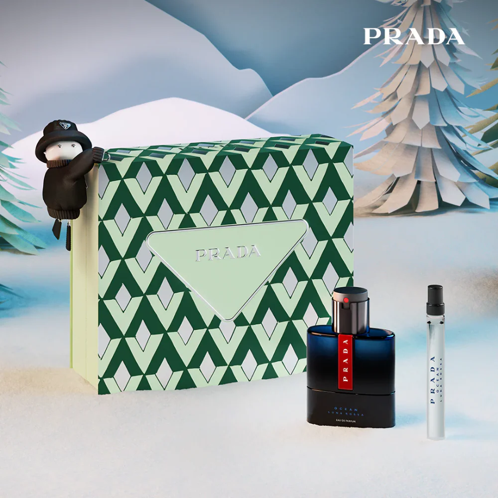 Prada Luna Rossa Ocean Eau De Parfum Gift Set 50ml - Image 3
